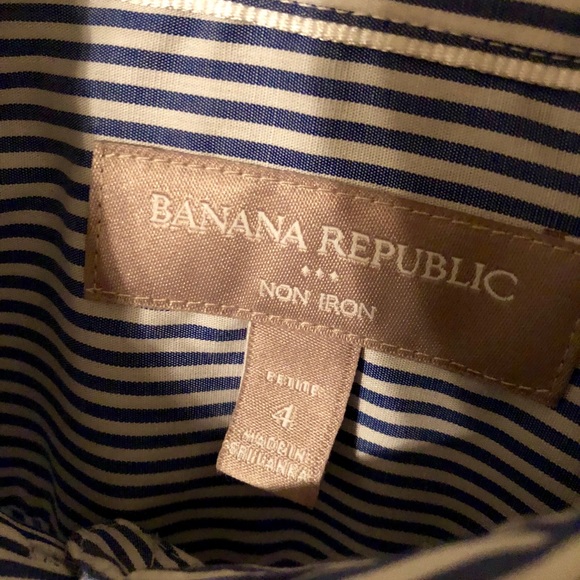 Banana Republic Stripped Button Up Shirt - Picture 4 of 8